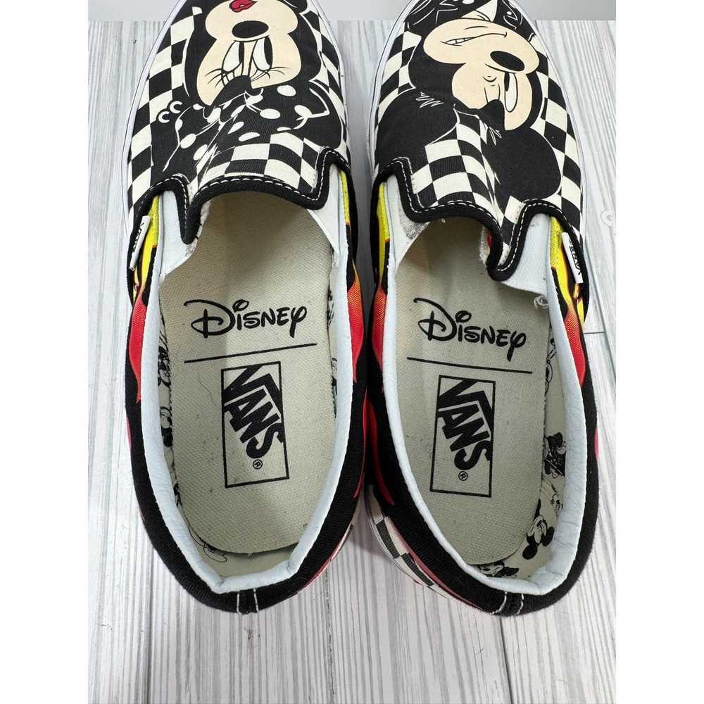 Vans Disney x Mickey & Minnie Flame Classic Slip On Women Size 10 Mens Size 8.5 - Picture 5 of 12